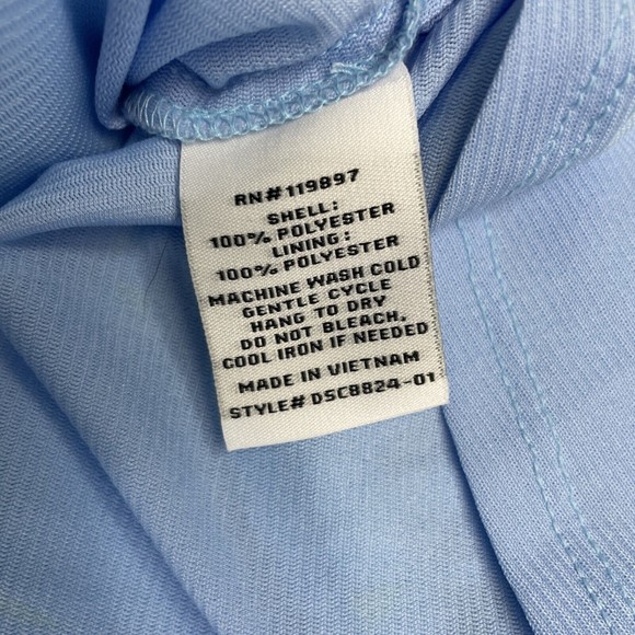 Collective Concepts Ruffled Floral Mini Dress Light Blue Size Large NEW w/o Tags - Picture 10 of 10